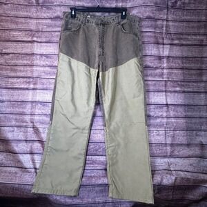 Pro Gear Wrangler Mens 40x30 Upland Hunting Pants Canvas Brush Guard Briar